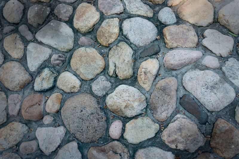 Vinylteppich Steinoptik kieselsteinweg - TenStickers