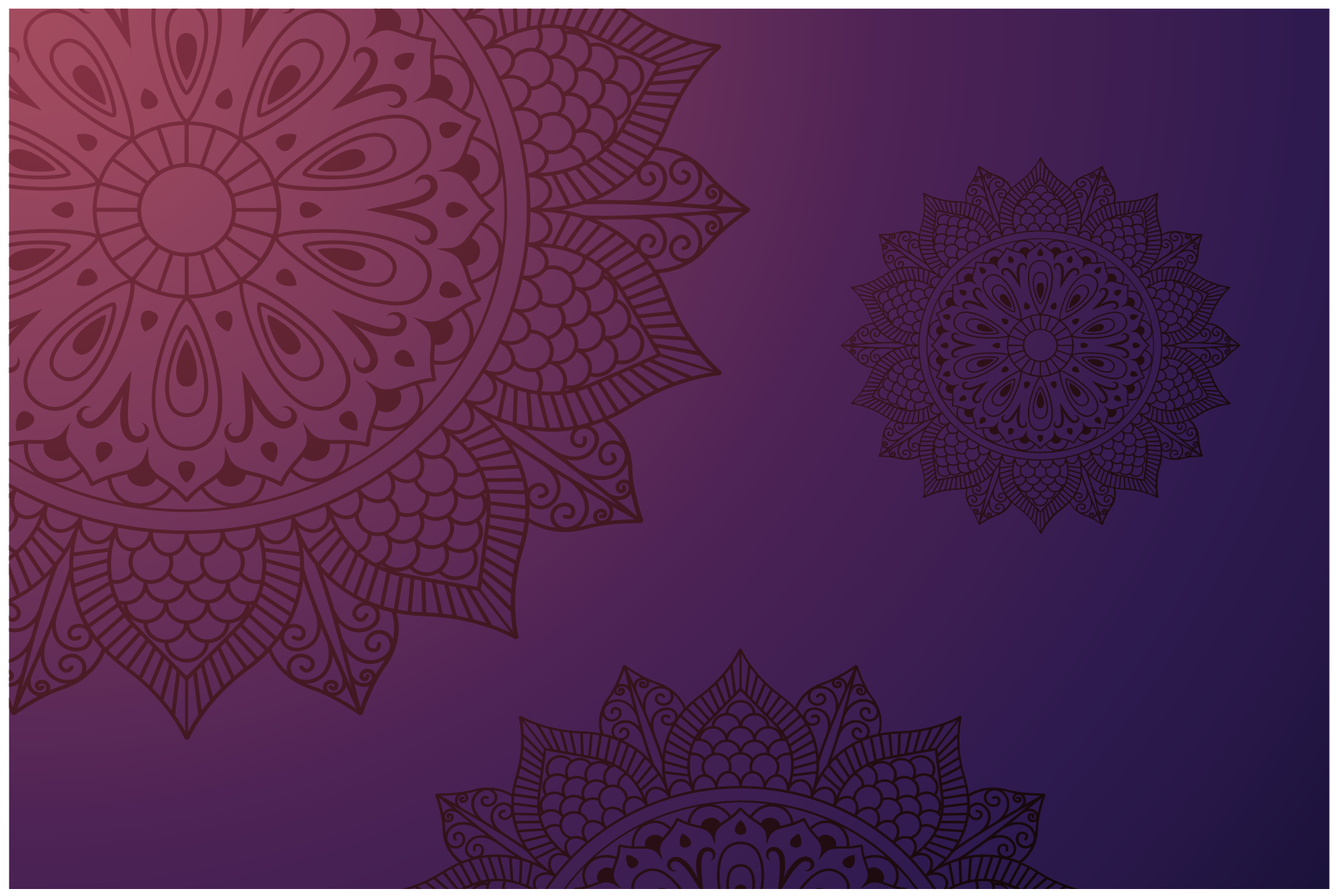 Vinyl Teppich Mandala teppich mit mandala-muster - TenStickers