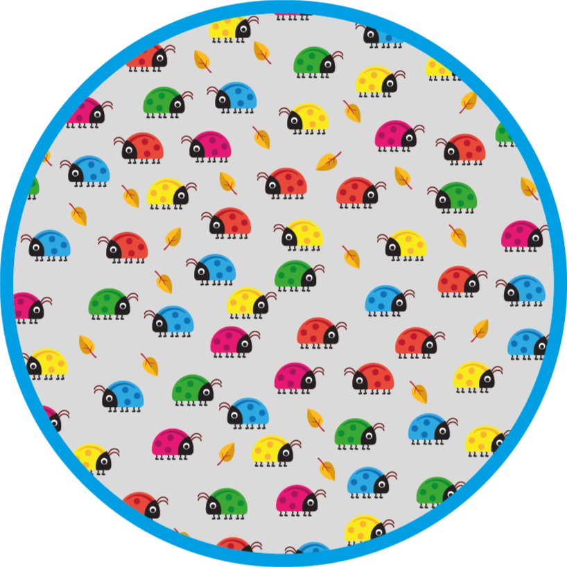 Vinyl Teppich Kinder bunter autokreis - TenStickers