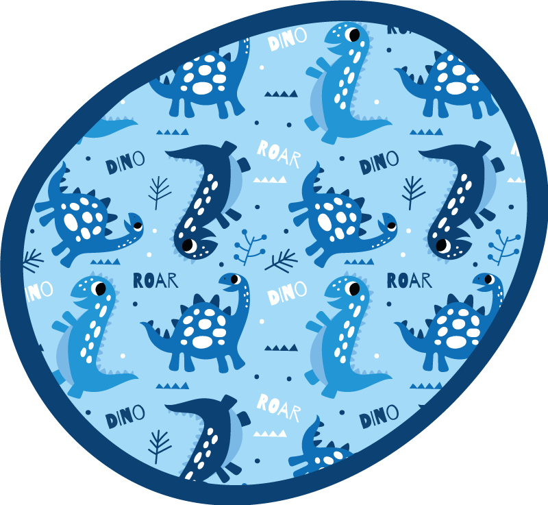 Vinyl Teppich kindlich dinosaurier-spielkreis - TenStickers