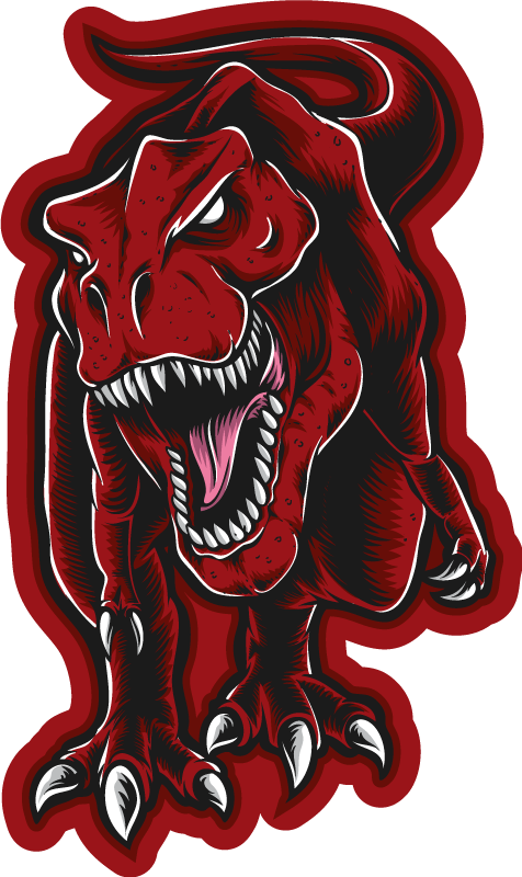 Vinyl Teppich Tiere wilder dinosaurier - TenStickers