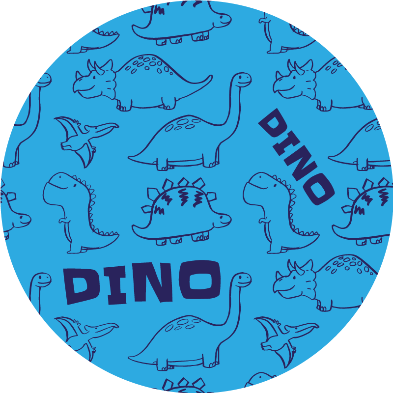 Vinyl Teppich kindlich dinosaurier-themen - TenStickers