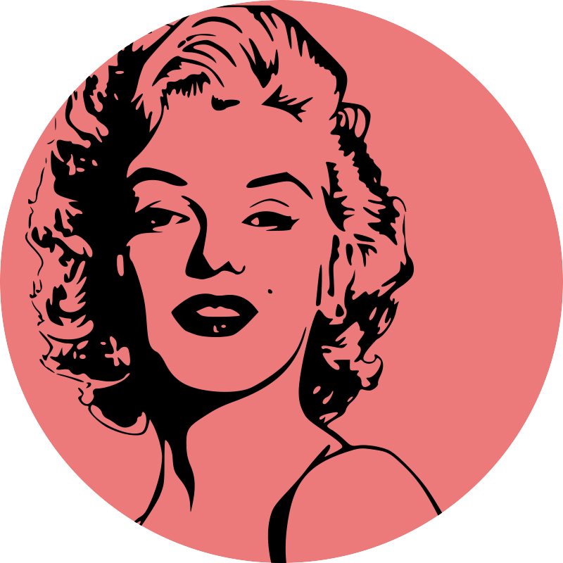 Vinylteppich Vintage Marilyn monroe porträt - TenStickers
