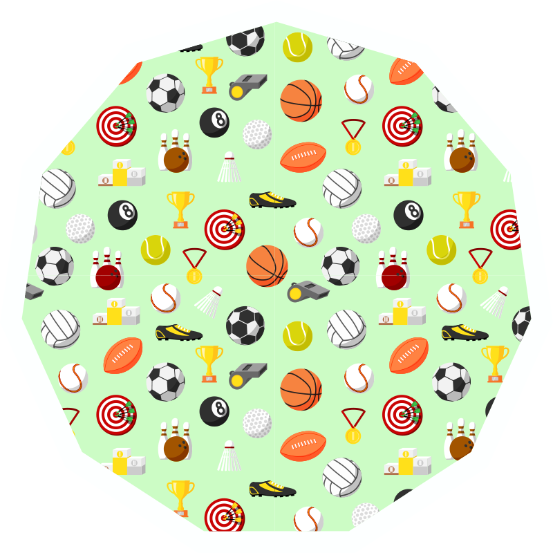 Vinyl Teppich Spiele sport-themen - TenStickers