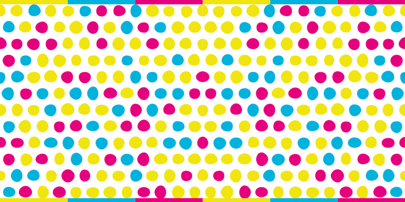 Vinylteppich Streifen polka-dot-anordnung - TenStickers