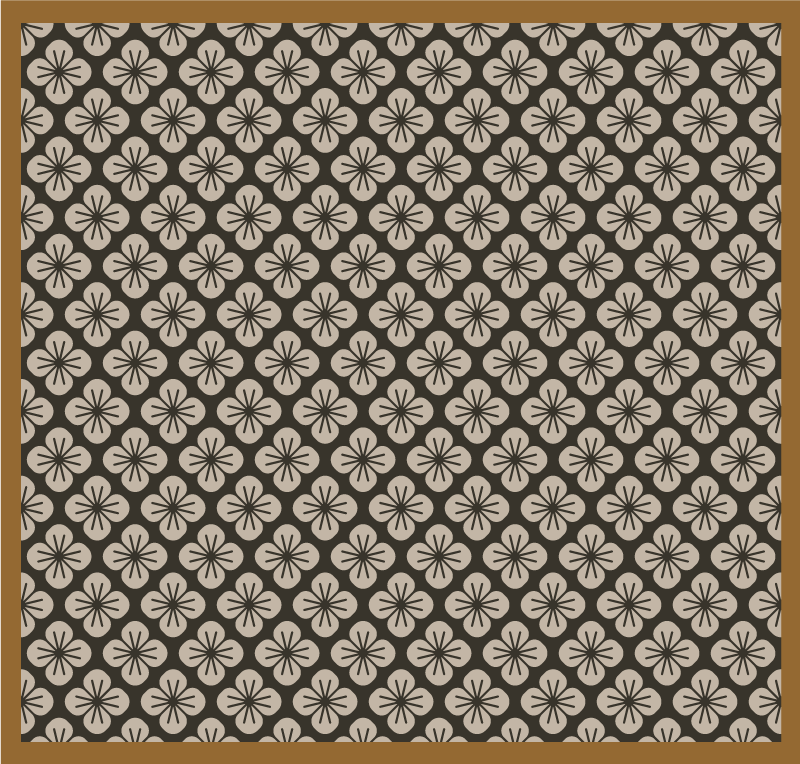 Vinyl Teppich geometrisch florales geometrisches muster - TenStickers