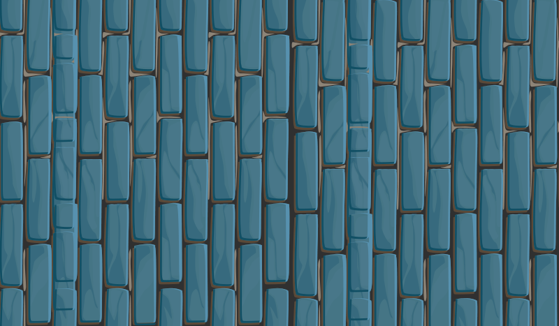 Vinyl Teppich Fliesenoptik ziegel musterung - TenStickers