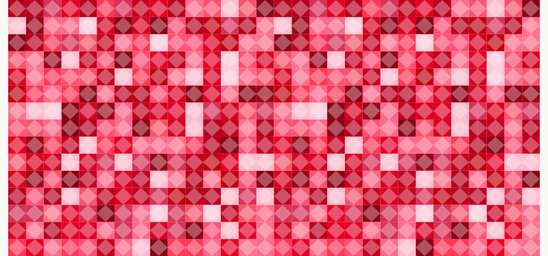 Vinyl Teppich geometrisch rotes geometrisches muster - TenStickers