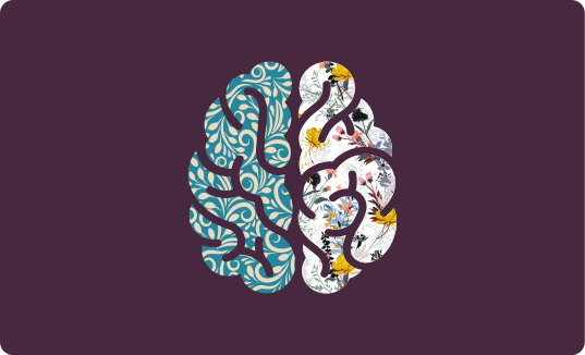 Vinyl Teppich Blumen botanisches yin yang - TenStickers