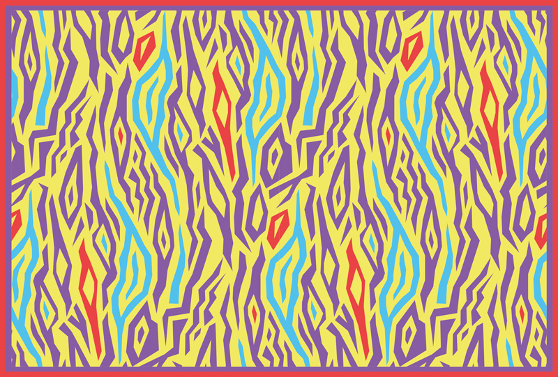 Vinyl Teppich geometrisch abstrakte zebrastreifen - TenStickers