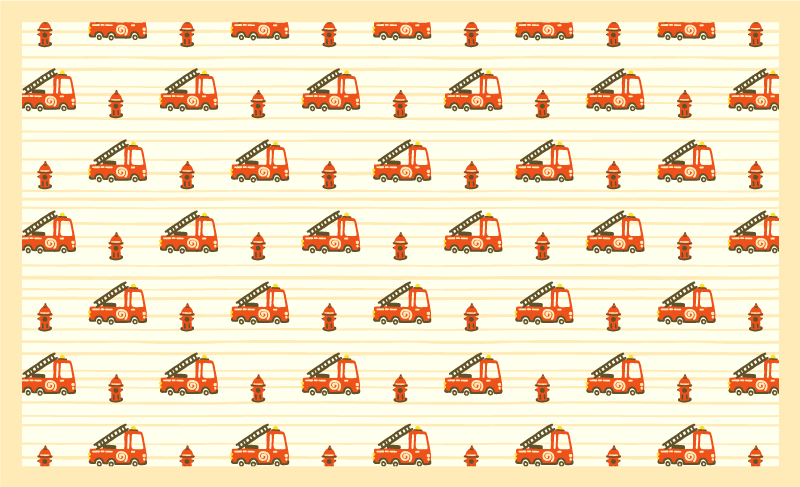 Vinyl Teppich kindlich verspieltes transportthema - TenStickers