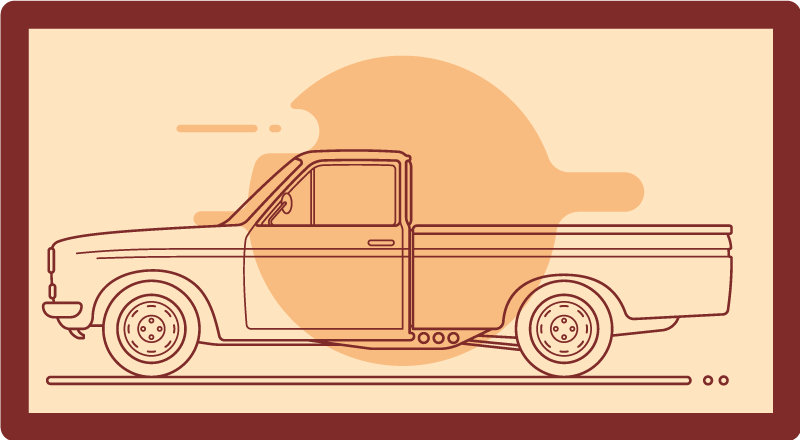 Vinyl Teppich Kinder spielzeugfahrzeugillustration - TenStickers