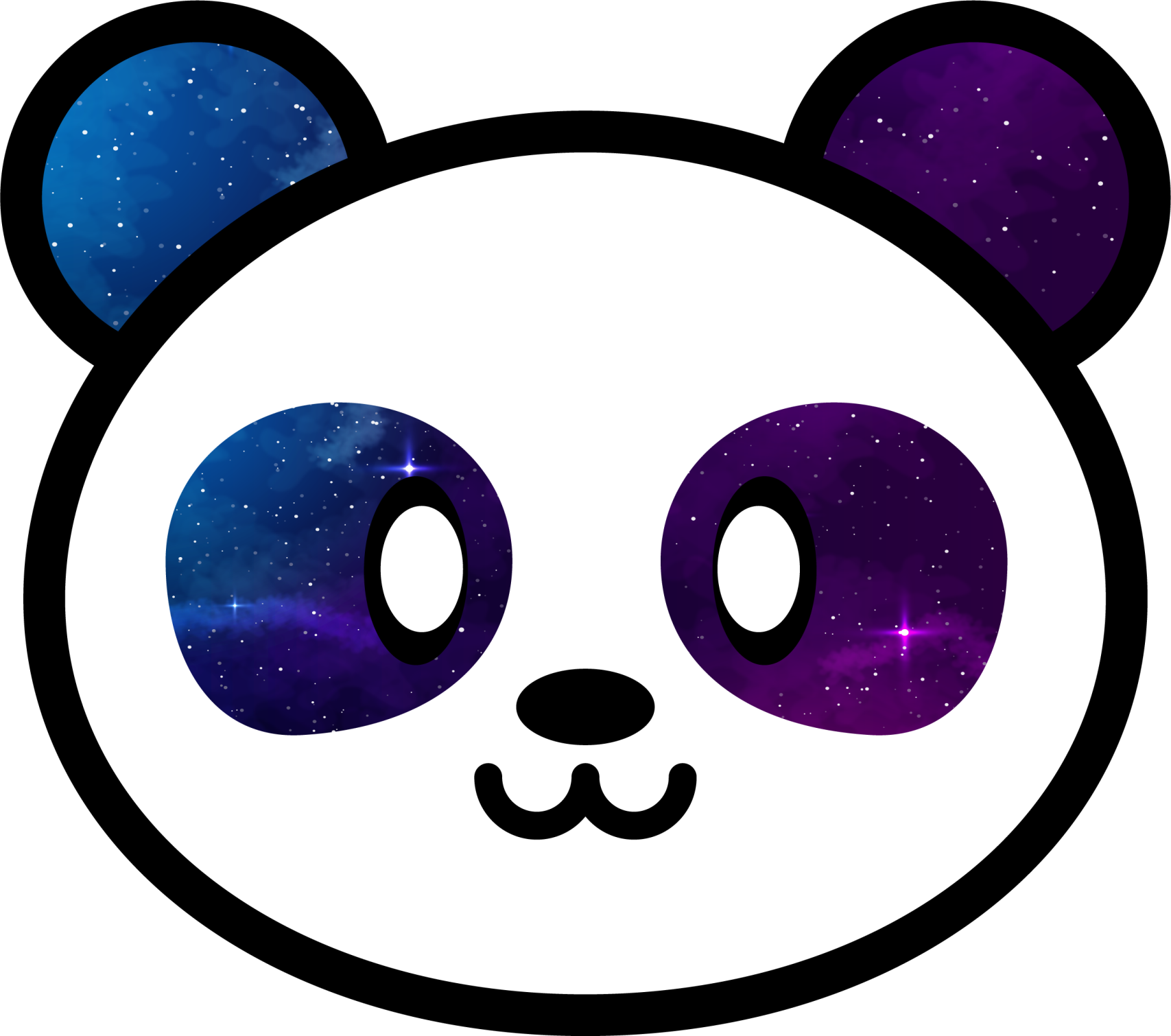 Vinylteppich Tiere Anime galaxie panda - TenStickers