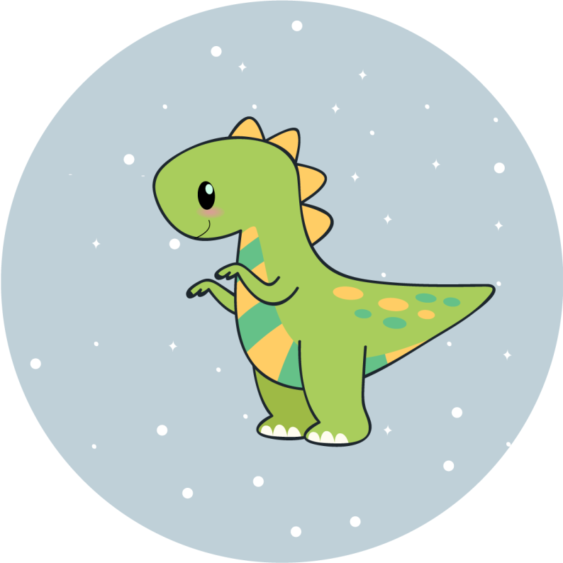 Vinylteppich Tiere Anime dinosaurier - TenStickers