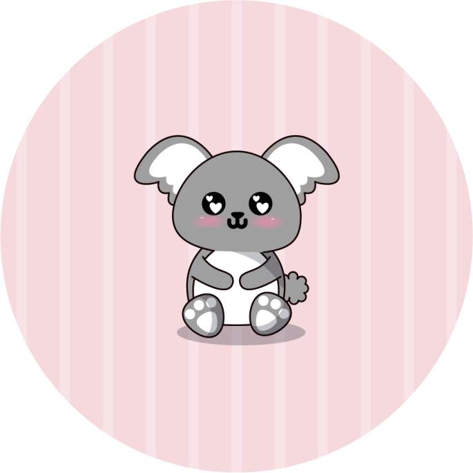 Vinyl Teppich Baby kuscheliger koala - TenStickers