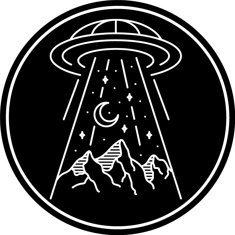 Vinylteppich Jugendliche Ufo-zeichnung - TenStickers