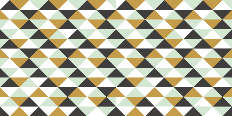 Vinyl Teppich geometrisch dreieckige mosaikanordnung - TenStickers