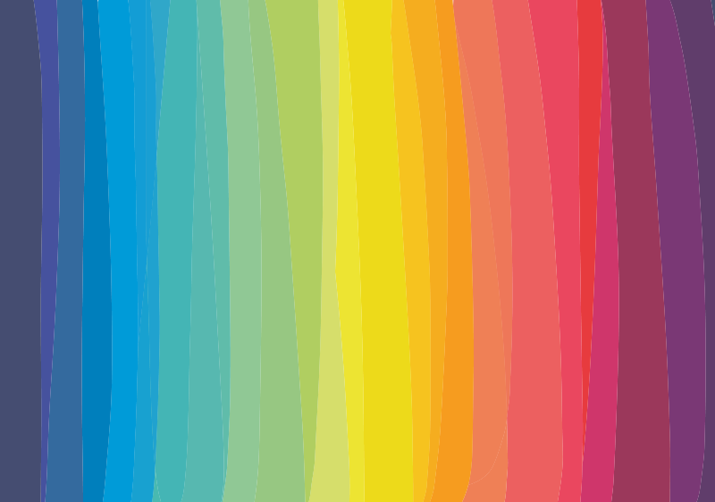 Vinylteppich Streifen bunte farbverlaufsstreifen - TenStickers