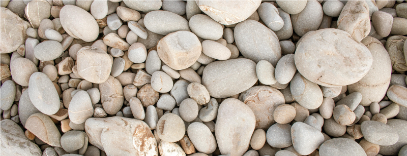 Vinyl Teppich weiße kleine Steine - TenStickers