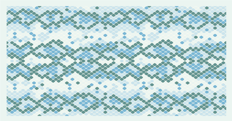 Vinylteppich Mosaik blaues kacheldesign - TenStickers