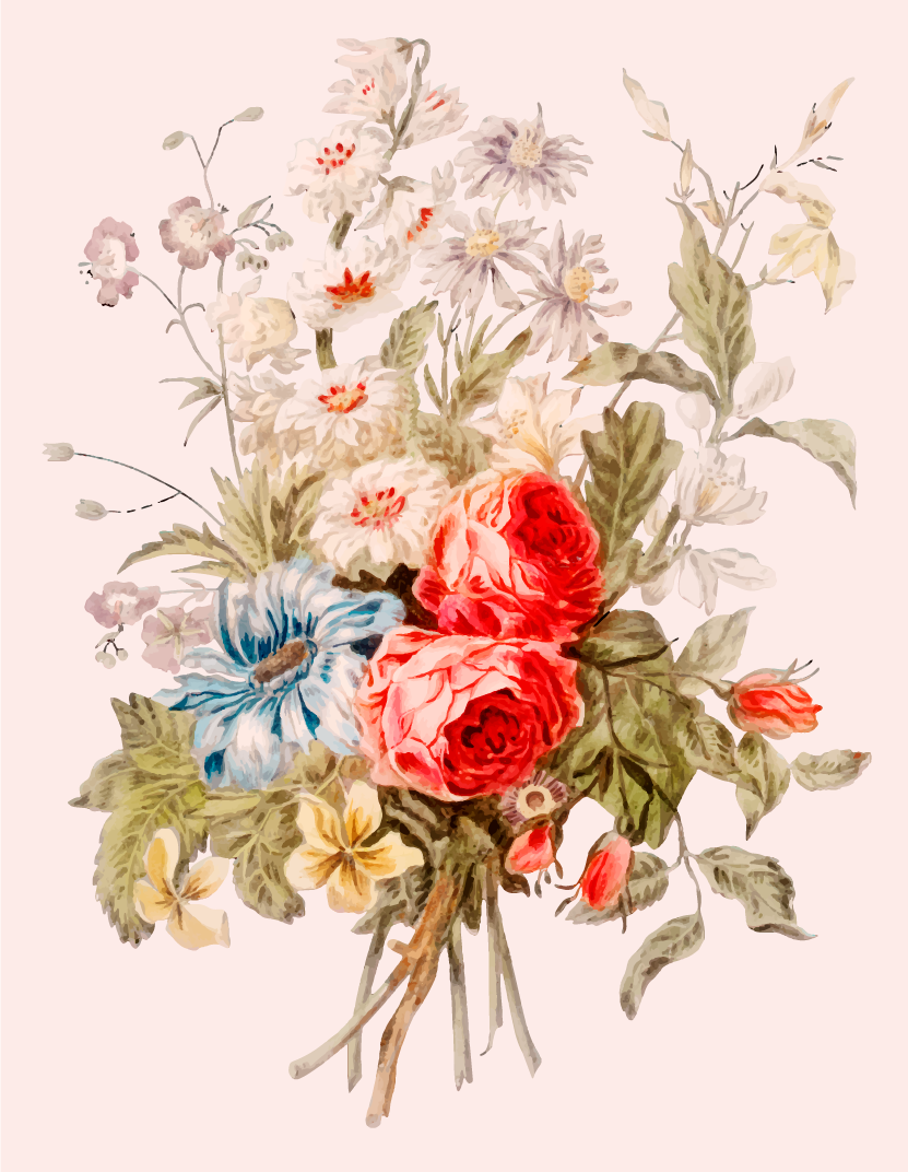 Vinyl Teppich Blumen exquisites blumenarrangement - TenStickers