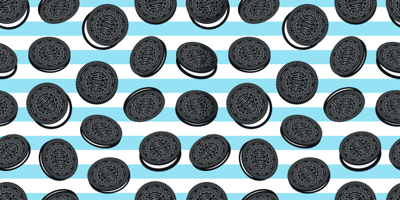 Vinyl Teppich Küche Oreo-muster - TenStickers