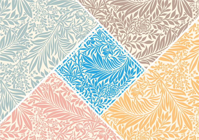 Vinyl Teppich Küche florales patchwork-design - TenStickers