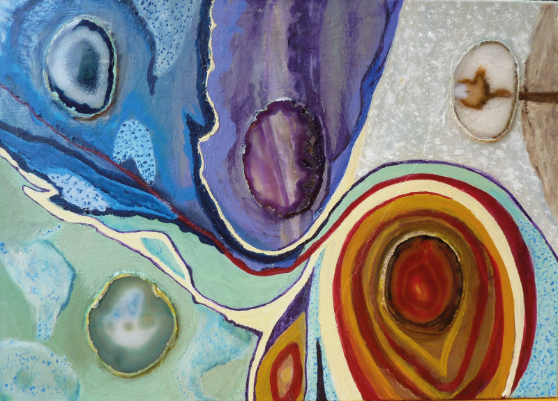 Vinylteppich Steine Mehrfarbiger achat - TenStickers