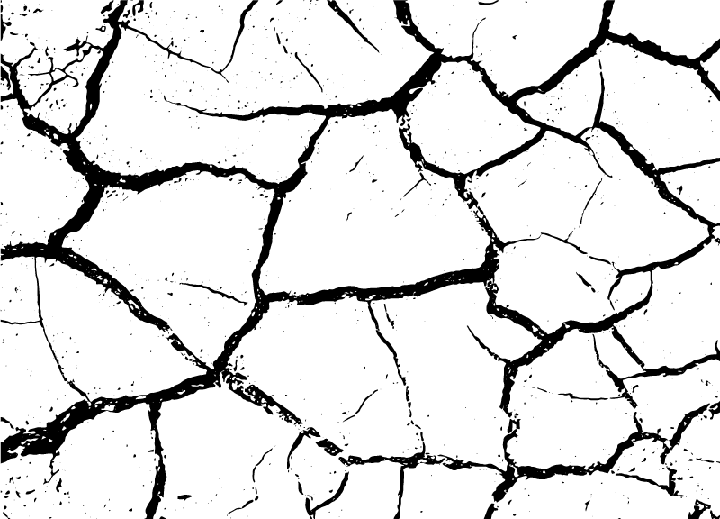 Vinylteppich Steinoptik rissige erde - TenStickers