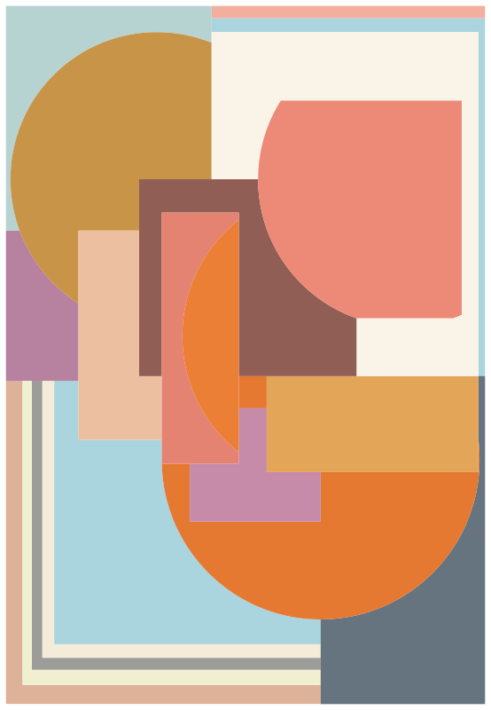 Vinyl Teppich geometrisch markante formen - TenStickers