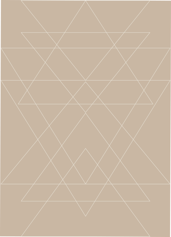 Vinyl Teppich modern matte mit geometrischem muster - TenStickers