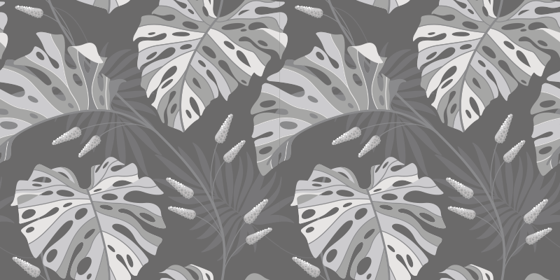 Vinyl Teppich Natur monstera-blattmuster - TenStickers
