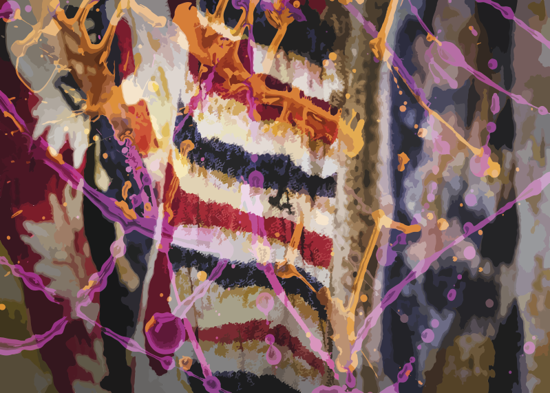 Vinyl teppich textur in abstraktem farbfluss - TenStickers