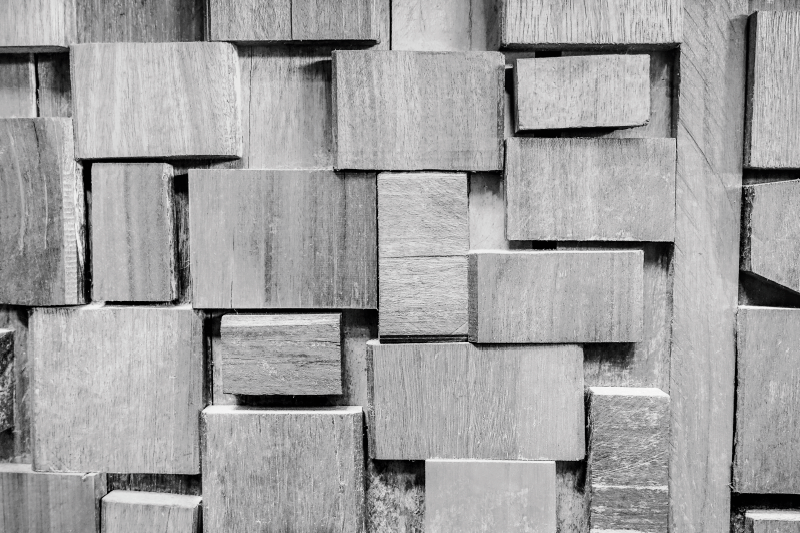 Vinylteppich Holz Dunkle 3d-textur der holzplanke - TenStickers