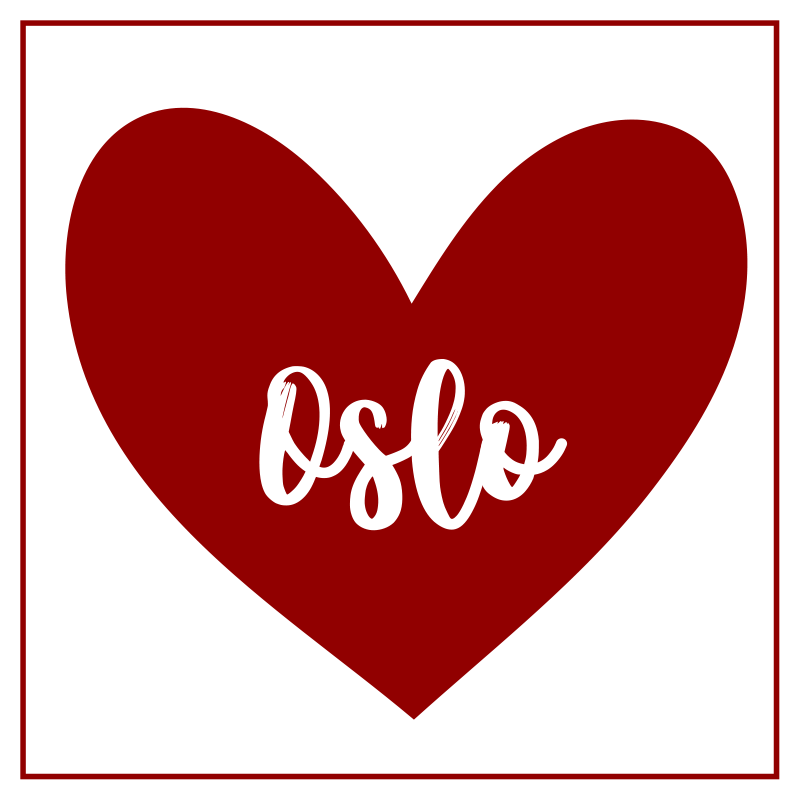 Vinyl Teppich Text herz oslo - TenStickers