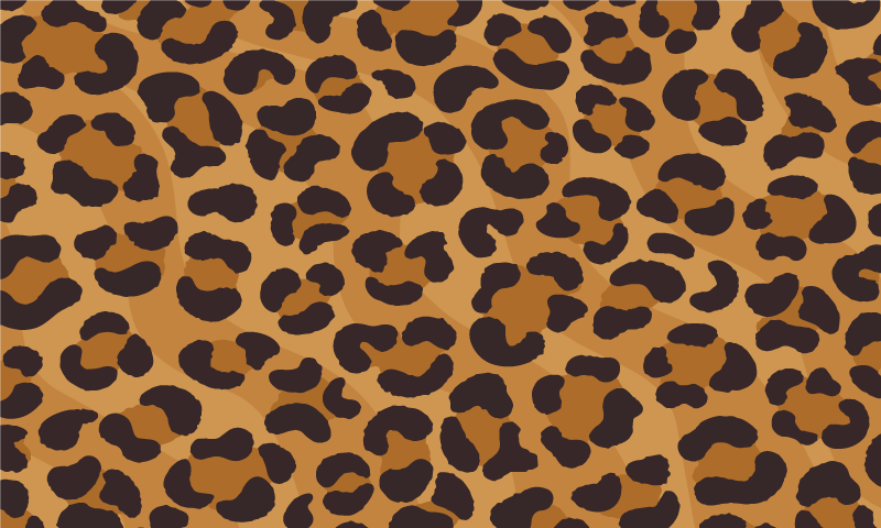 Vinyl Teppich Tiermuster leopardenmuster - TenStickers