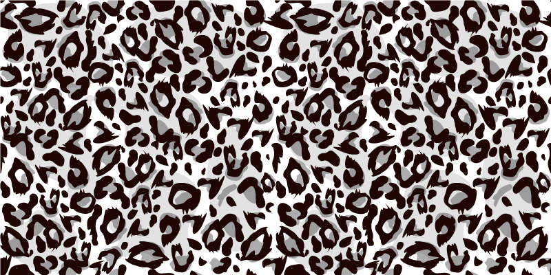 Vinylteppich Animal Print Schwarzer leopard - TenStickers