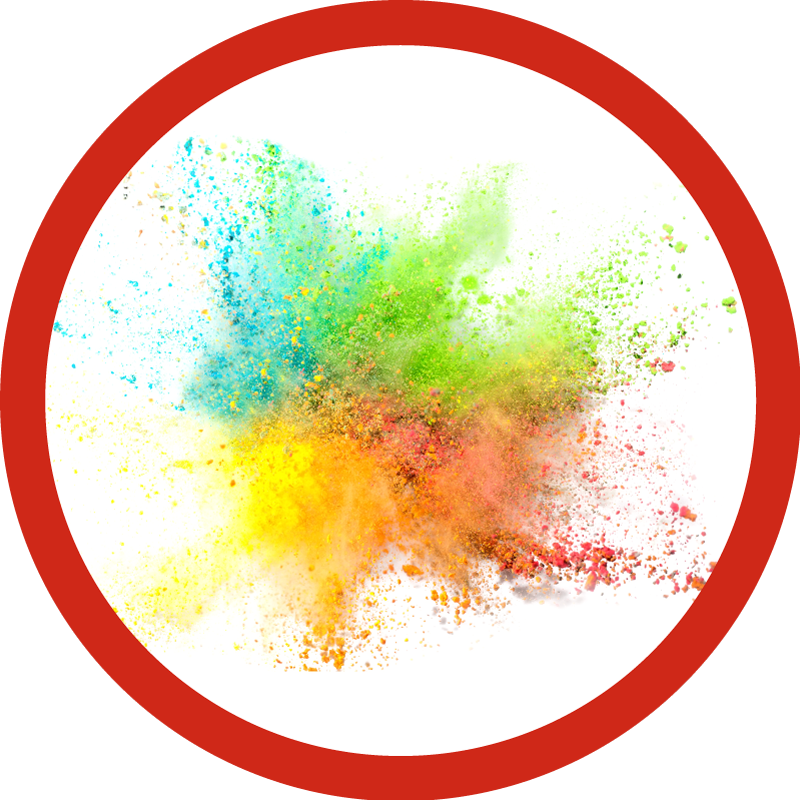 Vinyl Teppich Schlafzimmer bunter explosionseffekt - TenStickers