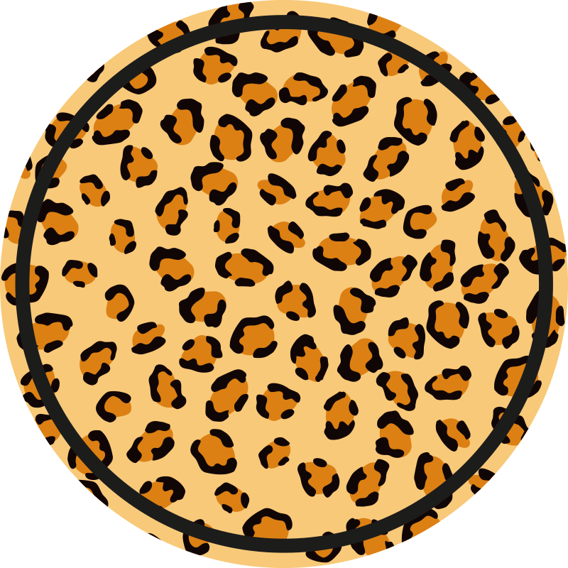 Vinyl Teppich Tiermuster klassisches leopardenmotiv - TenStickers