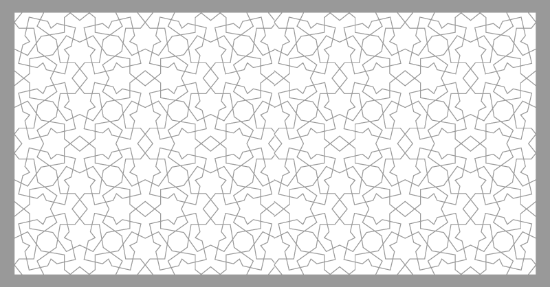 Vinylteppich mosaik mit eleganten geometrischen motiven - TenStickers