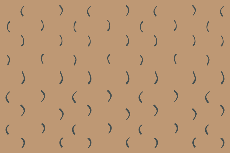 Vinyl Teppich minimalistisch geschwungenes braunes muster - TenStickers