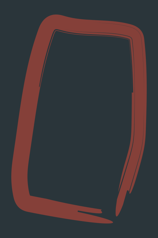 Vinyl Teppich Wohnzimmer schlanke abstrakte form - TenStickers