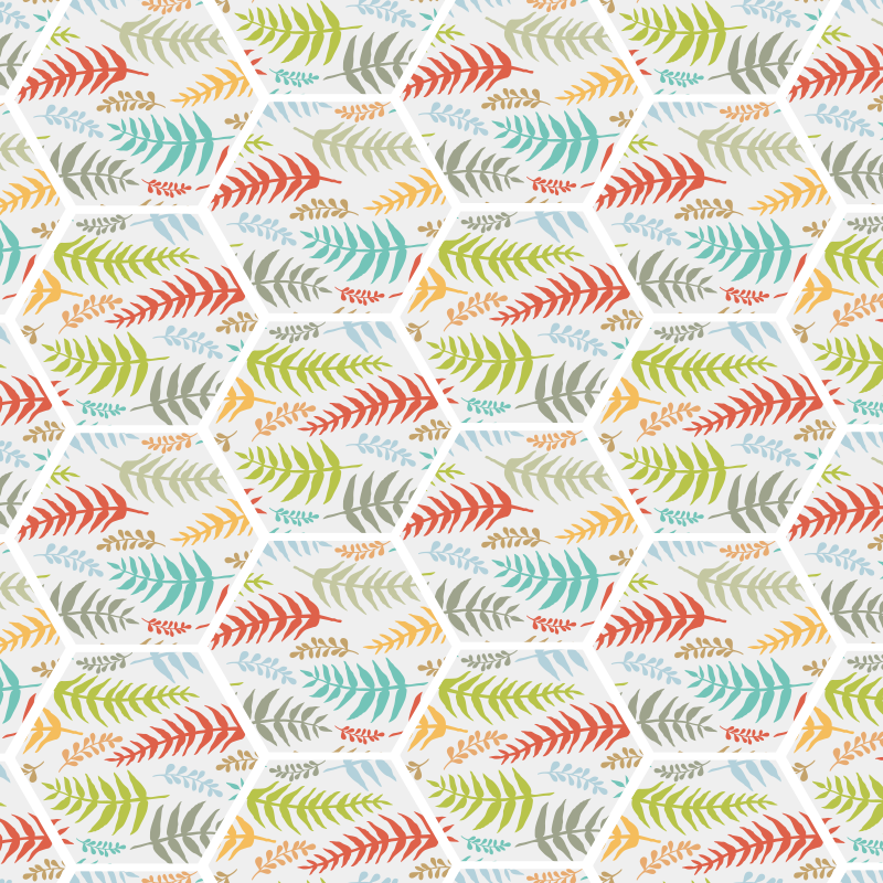 Vinyl Teppich Küche Küchenpflanzenfliesen - TenStickers