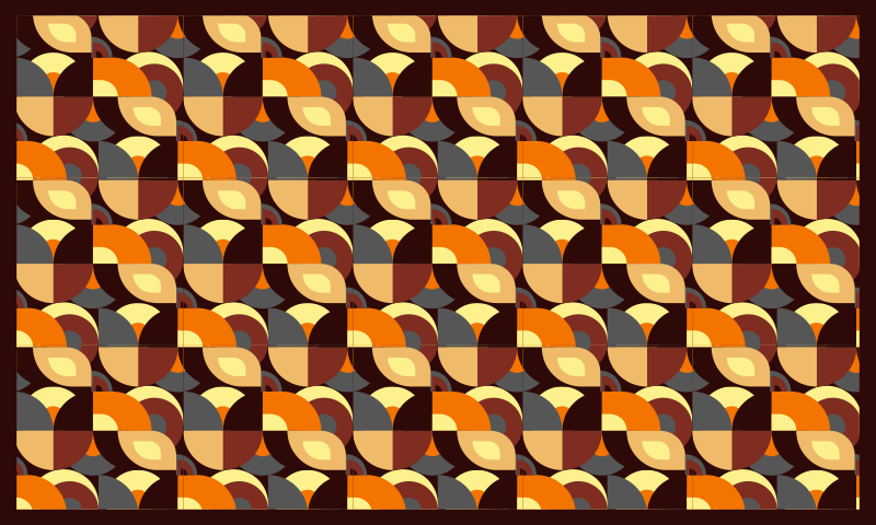 Vinyl Teppich Wohnzimmer bunte geschwungene formen - TenStickers