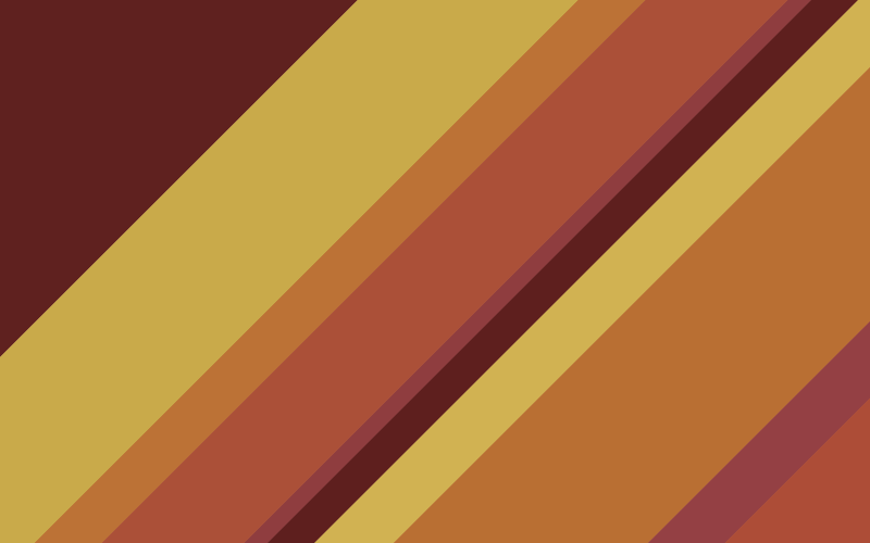 Vinyl Teppich Vintage warme retro-streifen - TenStickers