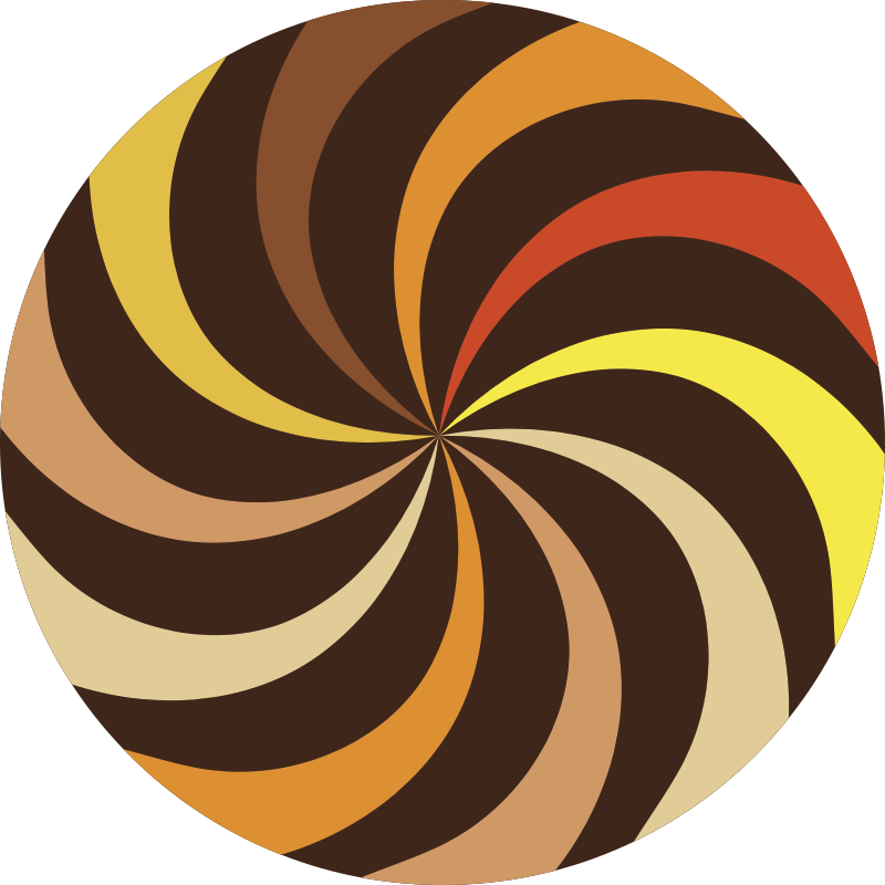 Vinylteppich Streifen spiralfarbenexplosion - TenStickers