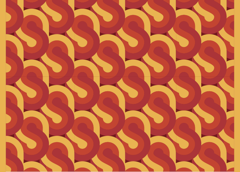 Vinylteppich Vintage 70er jahre pop pinbeam - TenStickers