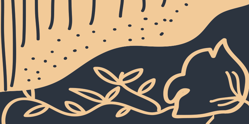 Vinyl Teppich Natur beiges blattmotiv - TenStickers