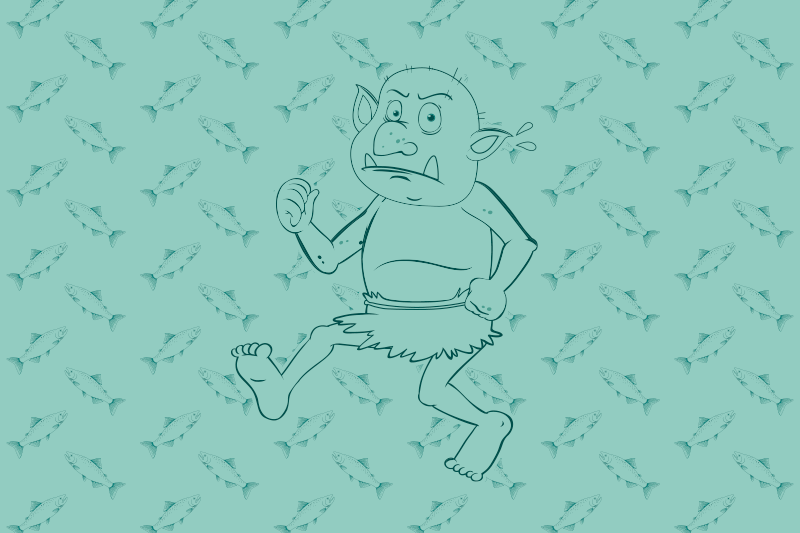 Vinyl Teppich kindlich ausreißer-cartoon-figur - TenStickers