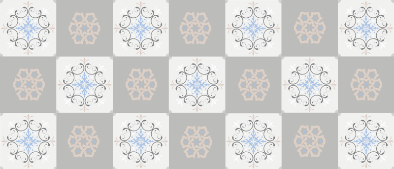 Vinyl teppich fliesenoptik mit eleganter struktur - TenStickers